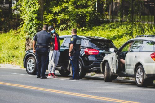 officers at accident